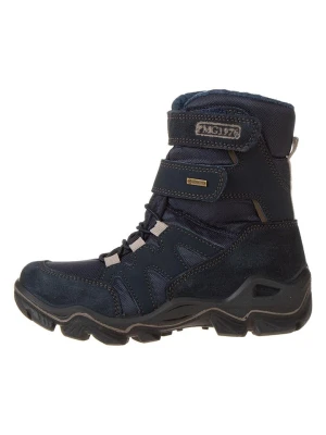 Primigi Skórzane kozaki zimowe "Path" w kolorze granatowym rozmiar: 34