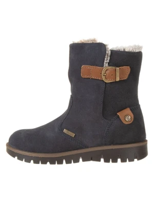 Primigi Skórzane kozaki zimowe w kolorze antracytowym rozmiar: 34