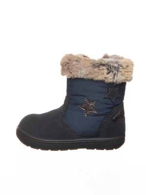 Primigi Skórzane kozaki zimowe w kolorze granatowym rozmiar: 27