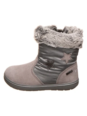 Primigi Skórzane kozaki zimowe w kolorze szarym rozmiar: 21