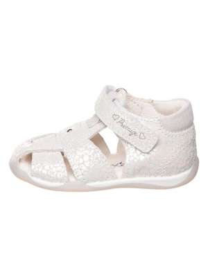 Primigi Skórzane półsandały w kolorze białym rozmiar: 25