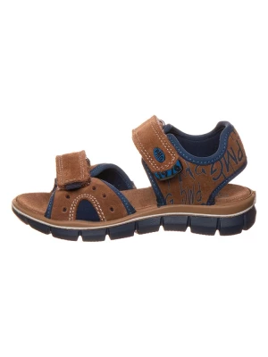 Primigi Skórzane sandały w kolorze brązowym rozmiar: 35