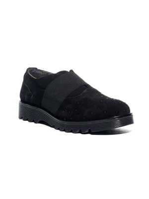Primigi Skórzane slippersy w kolorze czarnym rozmiar: 30