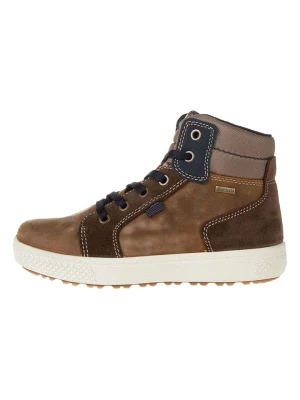 Primigi Skórzane sneakersy "Barth" w kolorze brązowym rozmiar: 38