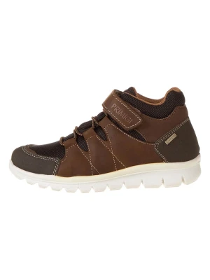 Primigi Skórzane sneakersy "Hilos" w kolorze brązowym rozmiar: 33