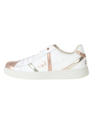 Primigi Skórzane sneakersy "Hula" w kolorze różowozłoto-białym rozmiar: 33