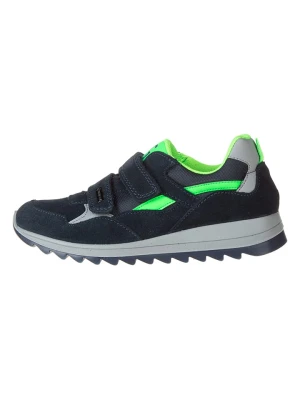 Primigi Skórzane sneakersy "Trilly" w kolorze granatowo-zielonym rozmiar: 28
