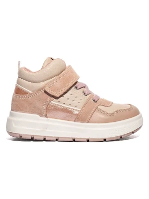 Primigi Skórzane sneakersy w kolorze beżowo-pomarańczowym rozmiar: 30