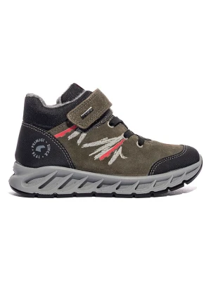 Primigi Skórzane sneakersy w kolorze czarno-oliwkowym rozmiar: 38