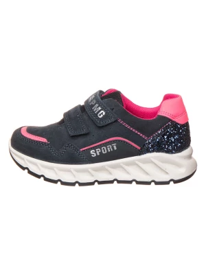 Primigi Skórzane sneakersy w kolorze granatowo-różowym rozmiar: 28