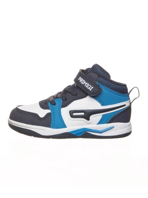 Primigi Skórzane sneakersy w kolorze niebiesko-białym rozmiar: 24