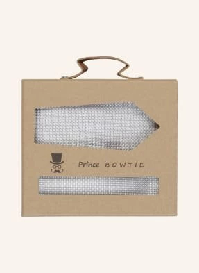 Prince Bowtie Zestaw: Krawat I Poszetka silber