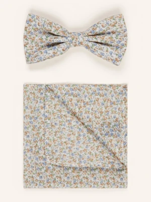 Prince Bowtie Zestaw: Mucha Z Poszetką beige