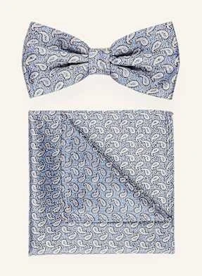 Prince Bowtie Zestaw: Mucha Z Poszetką blau