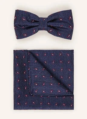 Prince Bowtie Zestaw: Mucha Z Poszetką blau