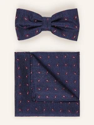 Prince Bowtie Zestaw: Mucha Z Poszetką blau