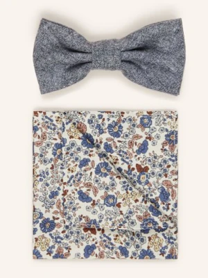 Prince Bowtie Zestaw: Mucha Z Poszetką blau