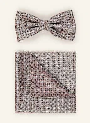 Prince Bowtie Zestaw: Mucha Z Poszetką braun