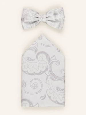 Prince Bowtie Zestaw: Mucha Z Poszetką grau