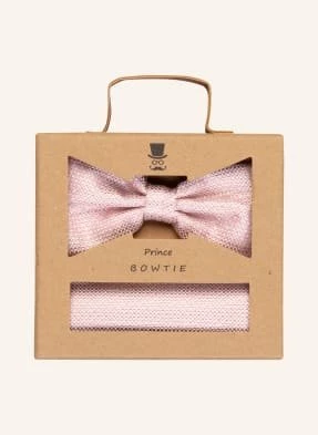 Prince Bowtie Zestaw: Mucha Z Poszetką pink