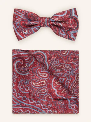 Prince Bowtie Zestaw: Mucha Z Poszetką rot