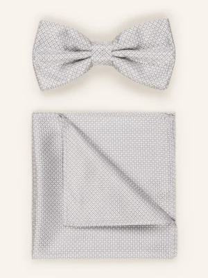 Prince Bowtie Zestaw: Mucha Z Poszetką silber