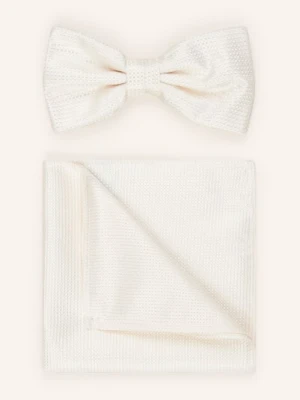 Prince Bowtie Zestaw: Mucha Z Poszetką weiss