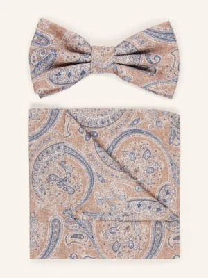 Prince Bowtie Zestaw: Muszka I Poszetka beige