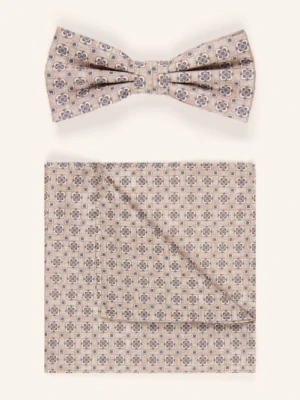 Prince Bowtie Zestaw: Muszka I Poszetka beige