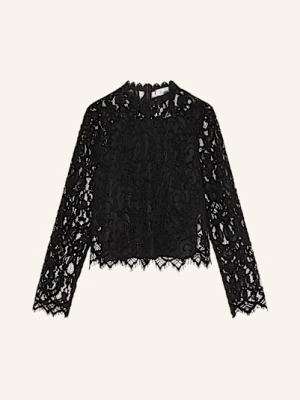 Princess Goes Hollywood Bluzka Z Dziurkowaną Koronką schwarz