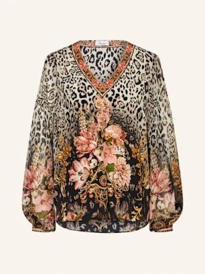 Princess Goes Hollywood Bluzka Z Jedwabiu Z Ozdobnymi Kamykami braun