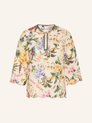 Princess Goes Hollywood Bluzka Z Lnu Z Rękawami 3/4 weiss