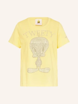 Princess Goes Hollywood Koszulka Z Kamieniami Ozdobnymi gelb