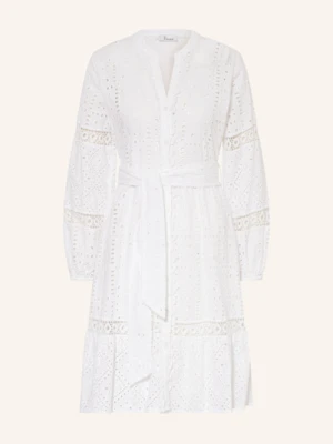 Princess Goes Hollywood Sukienka Koszulowa Z Perforowanym Haftem weiss