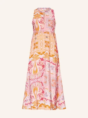 Princess Goes Hollywood Sukienka Z Jedwabiu Z Falbankami rosa