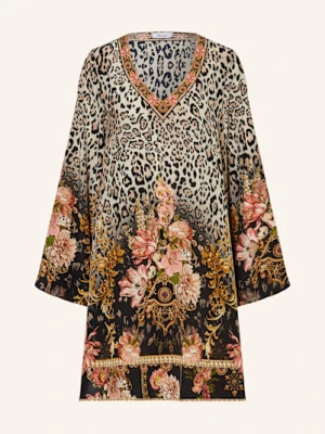 Princess Goes Hollywood Sukienka Z Jedwabiu Z Ozdobnymi Kamykami braun