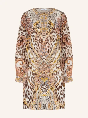 Princess Goes Hollywood Sukienka Z Jedwabiu Z Ozdobnymi Kamykami braun