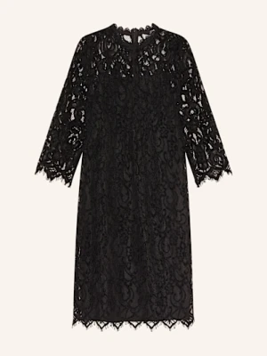 Princess Goes Hollywood Sukienka Z Rękawami 3/4 I Dziurkowaną Koronką schwarz