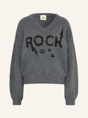 Princess Goes Hollywood Sweter Z Kamieniami Ozdobnymi grau