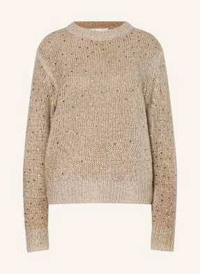 Princess Goes Hollywood Sweter Z Ozdobnymi Kamykami beige