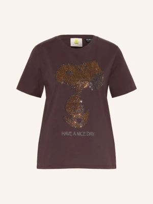 Princess Goes Hollywood T-Shirt Z Kamieniami Ozdobnymi braun CIEMNOBRĄZOWY
