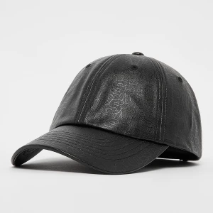 Printed Fake Leather Pattern Baseball Cap, markiSNIPES, Czapki, w kolorze czarny, rozmiar: