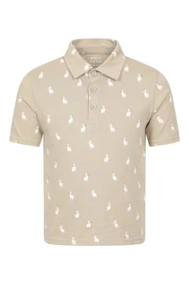 Printed - koszulka polo dziecięca - Light Brown Mountain Warehouse