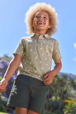 Printed - koszulka polo dziecięca - Light Brown Mountain Warehouse