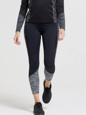 Pro Running damskie odblaskowe legginsy 7 / 8 - Black Mountain Warehouse