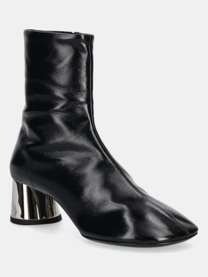Proenza Schouler botki skórzane Glove damskie kolor czarny na słupku SH251025