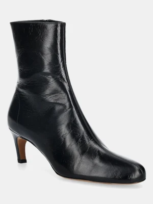 Proenza Schouler botki skórzane Uma damskie kolor czarny na szpilce SH254082