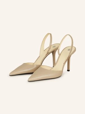 Proenza Schouler Czółenka Z Odkrytą Piętą Slash beige