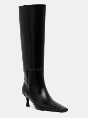 Proenza Schouler kozaki skórzane Trap damskie kolor czarny na szpilce SH253070