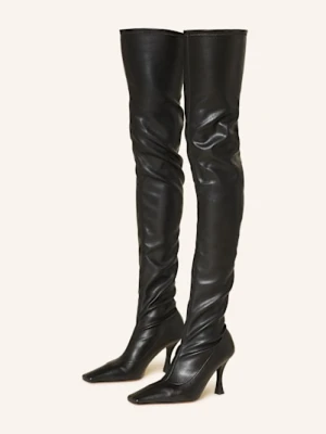 Proenza Schouler Kozaki Za Kolano Trap Over The Knee schwarz